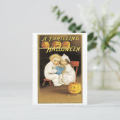 ouderwetse halloween, Boy & Girl Briefkaart (Staand voorkant)