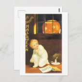 ouderwetse Halloween Briefkaart (Voorkant / Achterkant)