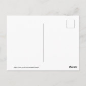 ouderwetse halloween, heks & katten briefkaart (Achterkant)