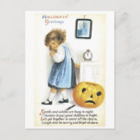 ouderwetse halloween, meisje