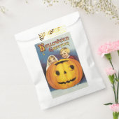 ouderwetse halloween, pompoen (jack-o'-lantaarn) bedankzakje (Gezegeld)