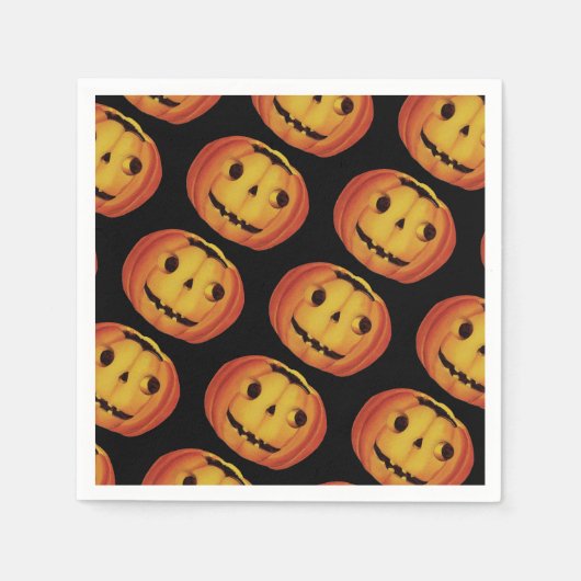 ouderwetse halloween, pompoen (jack-o'-lantaarn) servet (Voorkant)