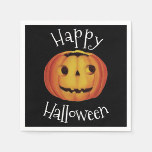 ouderwetse halloween, pompoen (jack-o'-lantaarn) servet