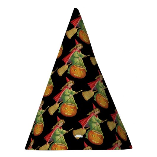 ouderwetse Halloween, witch girl Feesthoedjes (Rechts)