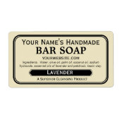 Ouderwetse handgemaakte zeepetiketten voor zeeppro etiket (Voorkant)