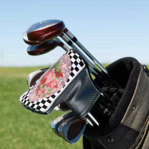 Ouderwetse Harlekijn Roze Rozen Golfheadcover