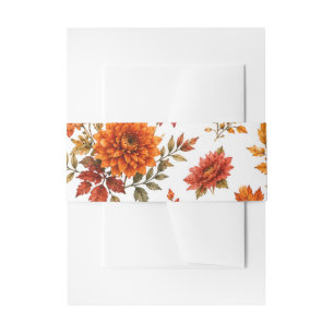 Ouderwetse herfst bloempatroon met zonnebloemen uitnodigingen wikkel