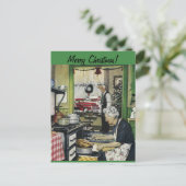 Ouderwetse  Home Christmas Briefkaart (Staand voorkant)