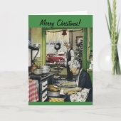 Ouderwetse Home Christmas Kaart (Voorkant)