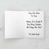 Ouderwetse Home Christmas Kaart (Binnen)