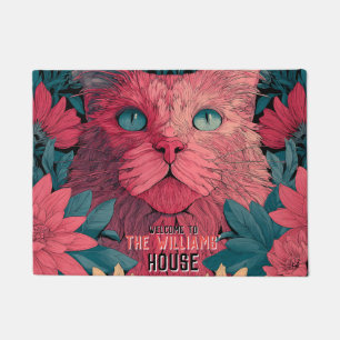 Ouderwetse hypoallergene katten Moeder Vader Huis Deurmat