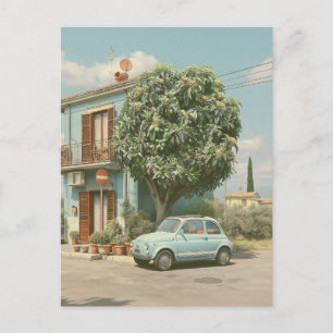Ouderwetse Italiaanse zomerse straat Briefkaart