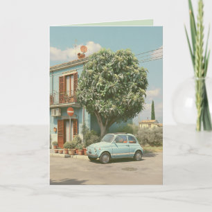 Ouderwetse Italiaanse zomerse straat Kaart