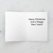 Ouderwetse kerst huis ingericht feestdagen kaart (Binnen)