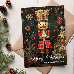 Ouderwetse Kerst notenkraker gezellige download Feestdagenkaart