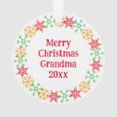 Ouderwetse kerst  rode vrachtwagen ornament (achterkant)