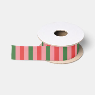 Ouderwetse Kerst Strepen Rood Groen Roze Lint