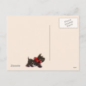 Ouderwetse kerstinkopen Briefkaart (Achterkant)