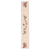 Ouderwetse kerstinkopen lange tafelloper (Voorkant)