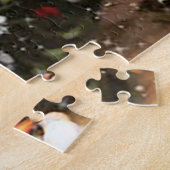 Ouderwetse kerstpuzzel legpuzzel (Zijkant)