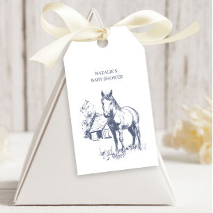 Ouderwetse Landelijke Charme Baby Shower Bedankt Cadeaulabel