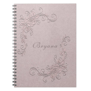 Ouderwetse Landelijke Glamour Elegante Roze Shabby Notitieboek