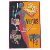Ouderwetse Las Vegas Meisjesweekend Feestje Medium Cadeauzakje (Voorkant)