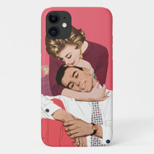 Ouderwetse liefde en romantiek, pasgetrouwden in r iPhone 11 hoesje