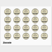 Ouderwetse look handgemaakte zeep labels rond (Vel)