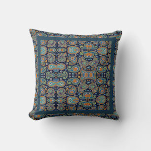 Ouderwetse Paisley Worp Kussen Voor Bank Sofa