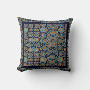 Ouderwetse Paisley Worp Kussen Voor Bank Sofa