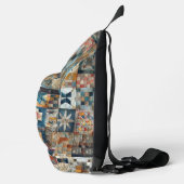 Ouderwetse Patchworkdeken Sling Bag (Rechts)