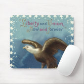 Ouderwetse patriottische 4 juli, Adelaar met sterr Muismat (Met muis)