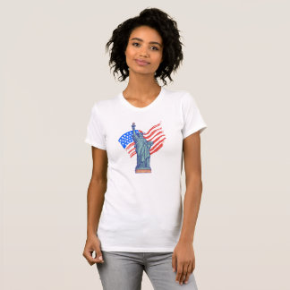 Ouderwetse patriottische 4 juli-design t-shirt