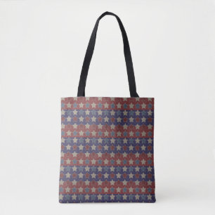 Ouderwetse Patriottische Sterren Tote Bag
