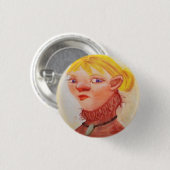 ouderwetse pin-up Girl 1950 Ronde Button 3,2 Cm (Voorkant /achterkant)
