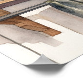 Ouderwetse Retro Afbeelding van een Landelijke Keu Poster (Hoek)