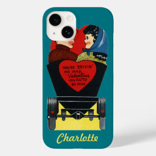 Ouderwetse Retro Valentijnsdag, Liefde en Romantie Case-Mate iPhone 14 Hoesje