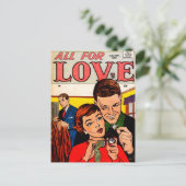 Ouderwetse Romantiek Briefkaart (Staand voorkant)