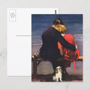 Ouderwetse Romantische Liefde, Romantiek op het St Briefkaart