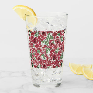 Ouderwetse Roos Bloemmotief Elegante Stijl Glas