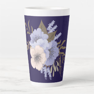 Ouderwetse Roos Bloemschilderkunst Retro Botani Latte Mok
