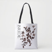 Ouderwetse roos in roestige tinten tote bag (Voorkant)