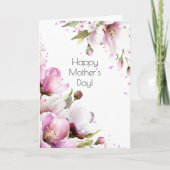 Ouderwetse Roos Moederdagkaart Kaart (Voorkant)