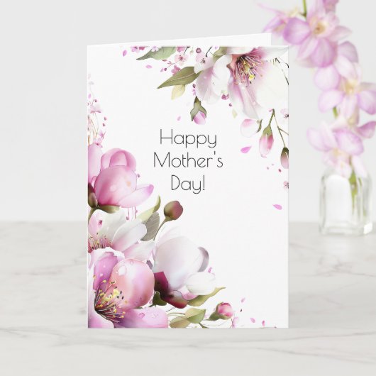 Ouderwetse Roos Moederdagkaart Kaart (Orchidee)