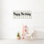 Ouderwetse Roos Patroon - Aangepaste Banner (Insitu)