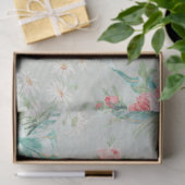 Ouderwetse Roze Roos Shabby Chic Bloempatroon Tissuepapier (Geschenk)