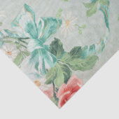 Ouderwetse Roze Roos Shabby Chic Bloempatroon Tissuepapier (Detail)