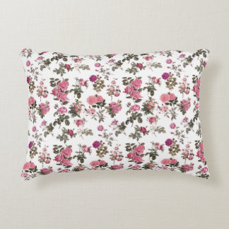 Ouderwetse Roze Rozen Accent Kussen
