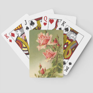Ouderwetse roze Victoriaanse tuinhortensia voor Va Pokerkaarten